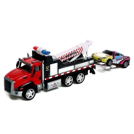 Metal truck "Evaciatorial", with a machine, light and sound, inertia, mix-1