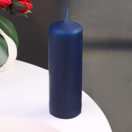 Candle - cylinder, 4 × 12, 15 hours, azure-1