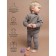 Sweater Children's Knitted Amarobaby Warm, height 74 cm, brown color