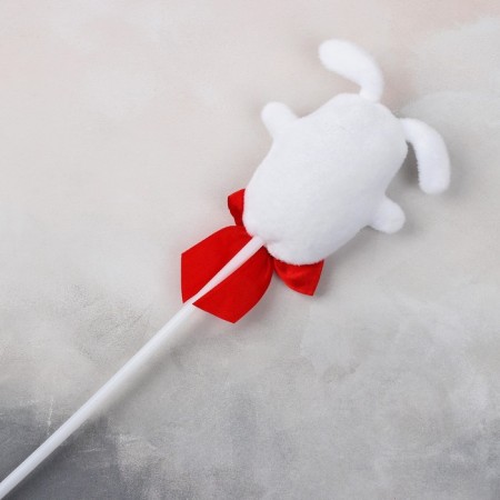 Soft toy "From March 8!", Bunny, on a stick-2
