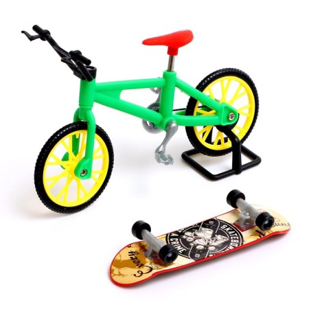 Set of finger skateboard and bicycle, mix-2