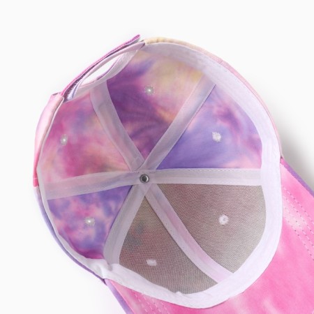 Women's cap Minaku "Tie-Dye", lilac color, rr 54-56-3