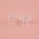 Set of rumps, d = 20 mm, 24 pcs, the color is transparent