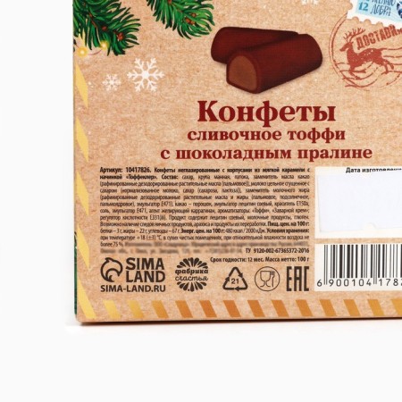 Sweets in a box with a bow "polar mail", 100 g-5