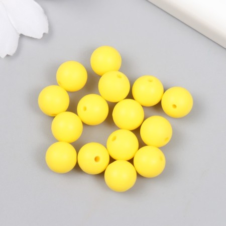 Busina silicone "Round" bright yellow d = 0.9 cm-1
