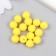 Busina silicone "Round" bright yellow d = 0.9 cm
