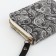 Women's wallet with lightning, black color