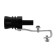Whistle in the silencer, size l, under the diameter of the pipe 44-55 mm, black
