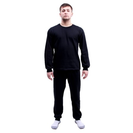 Thermal underwear is male, cotton with the basis, size 48, black color-1