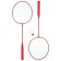 ONLYTOP Badminton Set: 2 rackets, Volan, in the grid, Mix colors