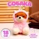 Soft toy "Dog", in a suit of a unicorn, 18 cm, pink color
