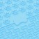 Rug for licking on suctions 18.5 x 18.5 cm, silicone, blue