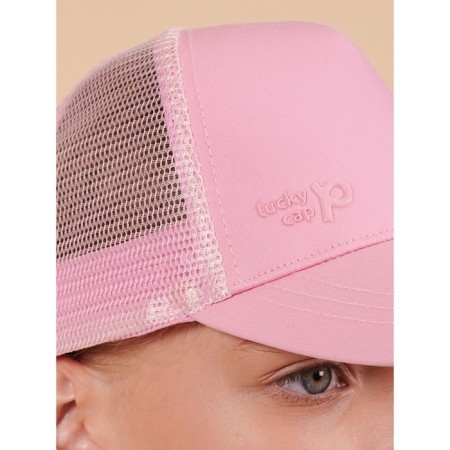 Children's cap, size 53-54, pink color-2