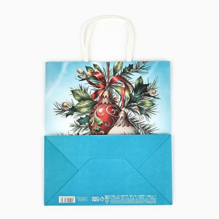 Package Gift New Year's craft "New Year's Post", 22 x 12 x 25 cm, New Year-4
