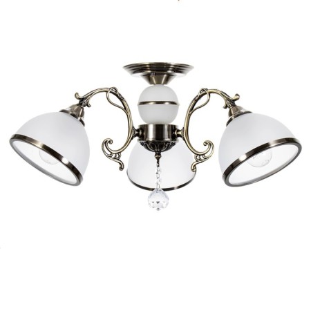 Lamp Ceiling Economy light 28066/3AB WT, 3x40W, E27, 28x48x50 cm, white color-3