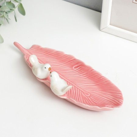 Souvenir ceramic stand "Birds on a long sheet" mix 5x20.5x7.5 cm-2