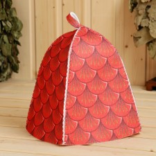 Bath cap with a print 