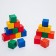 Set of colored cubes, 20 pieces 6 x 6 cm