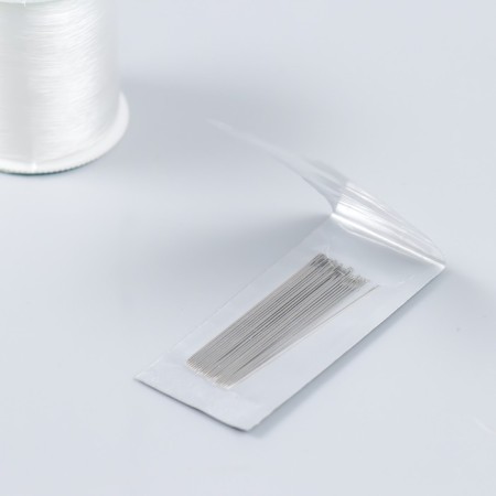 A set for weaving from beads (mononym, filament thread, beads needles, Czech Republic beads)-2