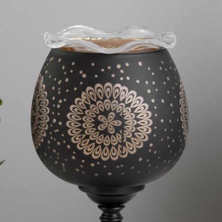 Aroma lace with backlight "Patterns" E14 40W +RGB black 12.5x12.5x23 cm-5