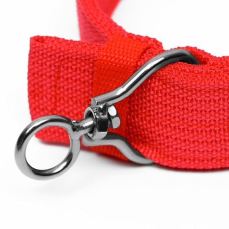 Four-layer collar with a swivel, 80 x 4.9 cm, Osh 64-74 cm, polyester, red-3