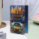Postcard "Happy Anniversary!" car, blue background, 12.5 x 19.4 cm