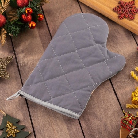 Mittens-Poskatka "New Year" 20x28cm, sarzha, 100% cotton, Vatin 250g/m2-2
