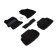 3D mats for Subaru XV II, 2017-n, black, set