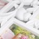Photo frame plastic in 9 photos 10x10, 10x15 cm "Birds on a pink bush" White 65x40.5 cm