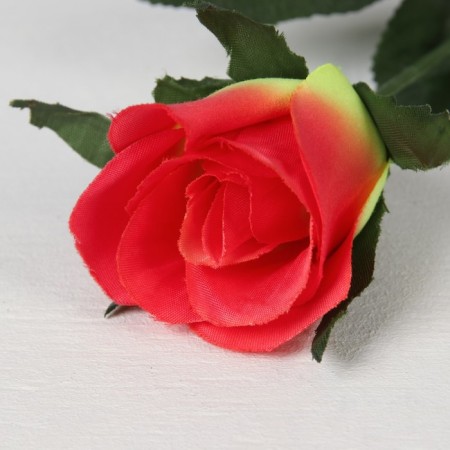 Artificial flowers "yellow-red rose" 53 cm d-5 cm, mix-2