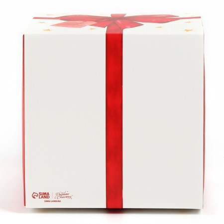 Confectionery box with a window, a chest, “bow”, 20 x 20 x 20 cm-4