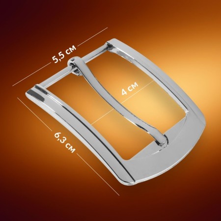 A belt buckle, 6.3 × 5.5 cm, 40 mm, silver color-1