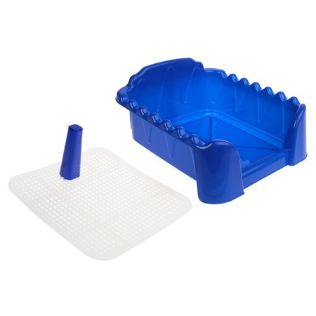RIF toilet with a column, for dogs, 40 x 40 cm, blue-1