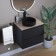 Sink uperwood Round, invoice, 34 cm, round, black