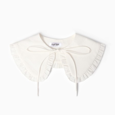 Children's Kaftan collar with ruffles, white-1