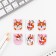 Magnetic bookmarks, 6 pcs "Corgi"