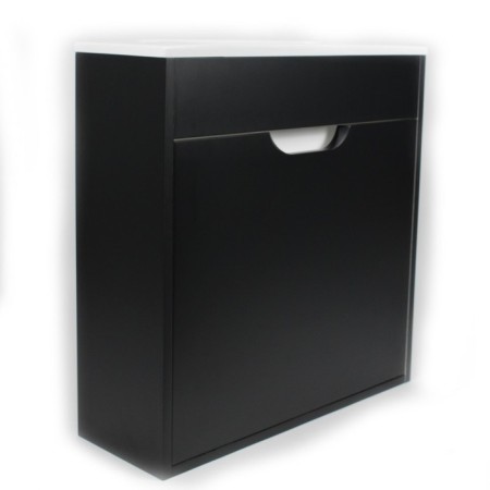 Tumbling under the Uperwood Modul sink, 60 cm, suspended, matte, black-11