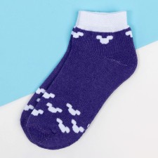 Socks Mickey Mouse, purple, 12-14 cm