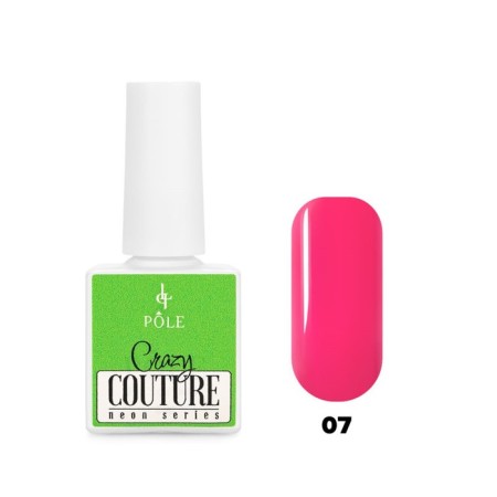Pole neon Crazy Couture, No. 07 Neon pink, 8 ml