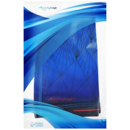 Шапочка для плавания взрослая ONLYTOP, тканевая, обхват 54-60 см-9