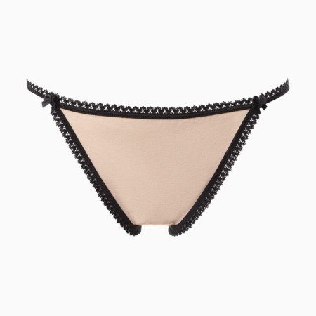 Panties of tanga women, beige color, size 44-5