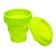 A glass for drawing DEVENTE. School, folding (silicone), light green