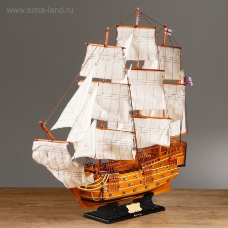 Ship "Victoria", 79x73 cm-3