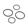 A set of rings Masterprof Isa. 131297, 26 mm, 32 mm, EPDM, for compressive fittings, 4 pcs.