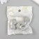 Busina silicone "polyhedron" light gray d = 1.4 cm