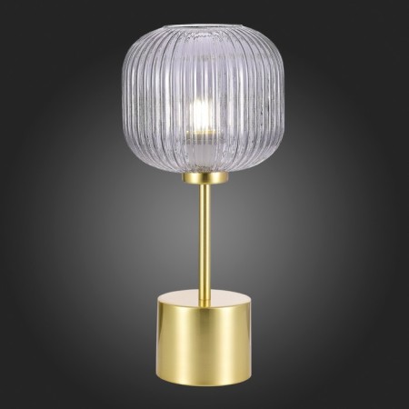 ST LUCE bedside lamp. SL1154.304.01. Gran. 1x60 watts, E27, 20x20x44 cm, brass color-2