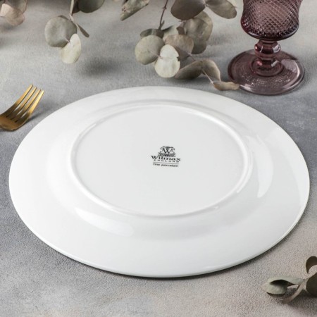 Porcelain dining Porcelain Stella "Classics", d = 28 cm, white color-4