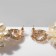 Earrings Assorted "Airiousness", Milk color in gold