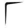 Bracket, 125x100x0.8 mm, black, 1 pc.