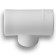 The transitional Aqualink transition, polypropylene, d = 63 x 40 x 63 mm